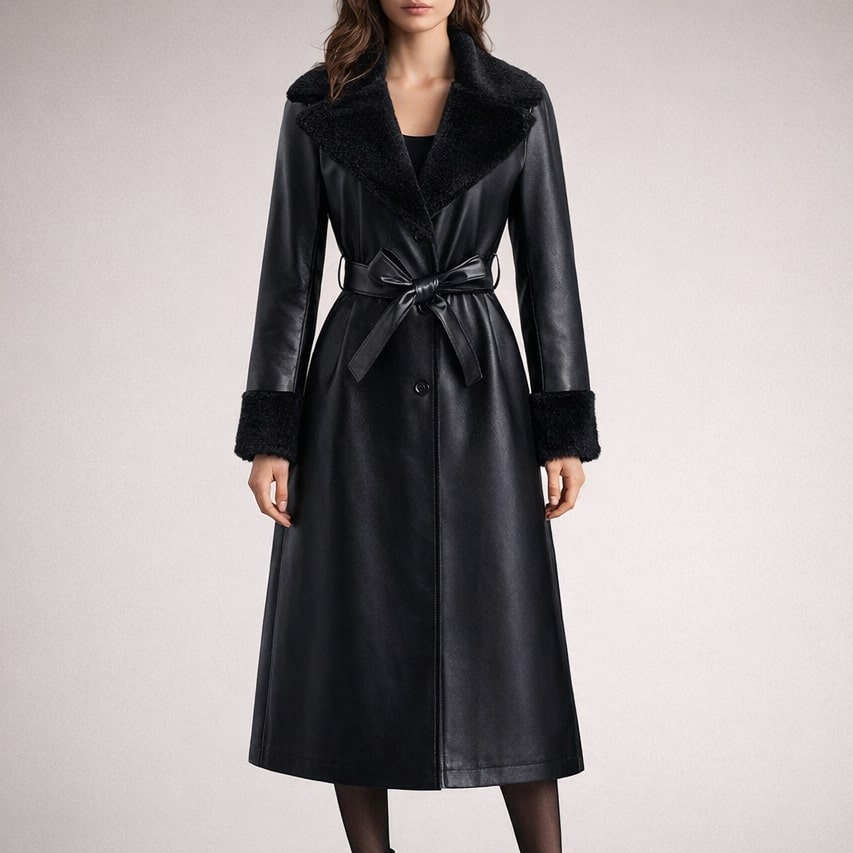 Valentina Leather Coat