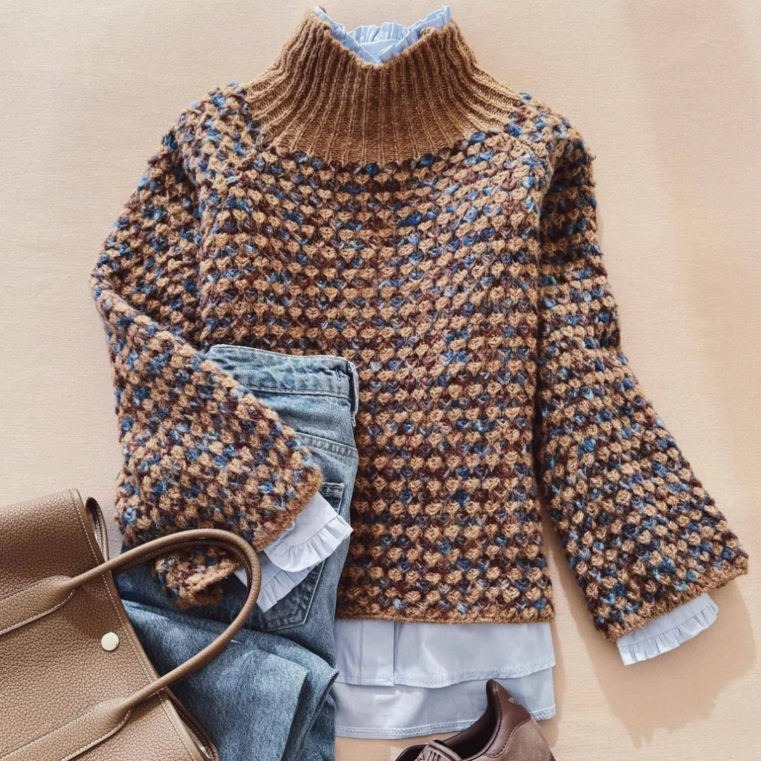 Kathy | Heritage Nordic Pattern Knit Sweater
