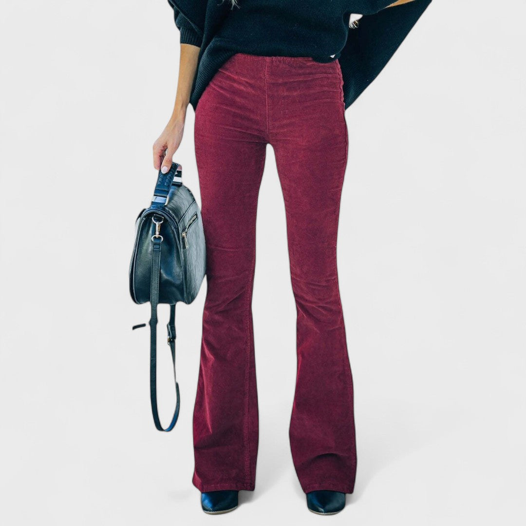Chalvessa | Flared Elegant Trousers