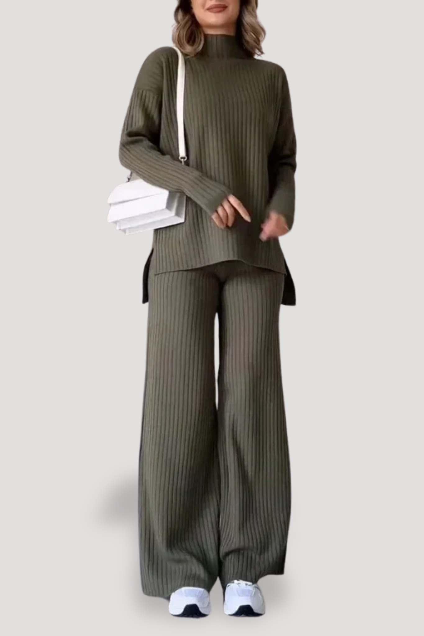 EMBLA - RIBBED ELEGANT TWO-PIECE CLOTHING SET