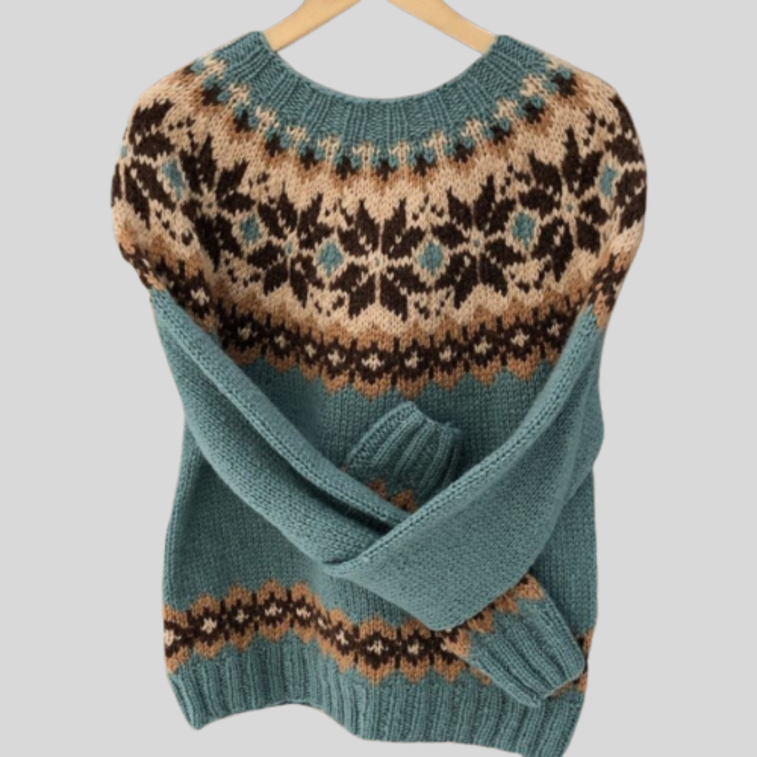 Portia™ | Stylish Fair Isle Sweater