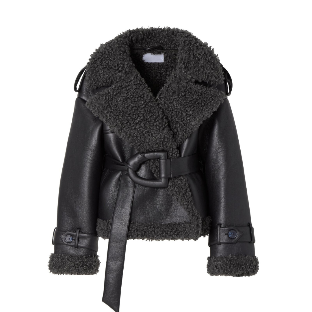 Fiona | Belted Shearling Coat
