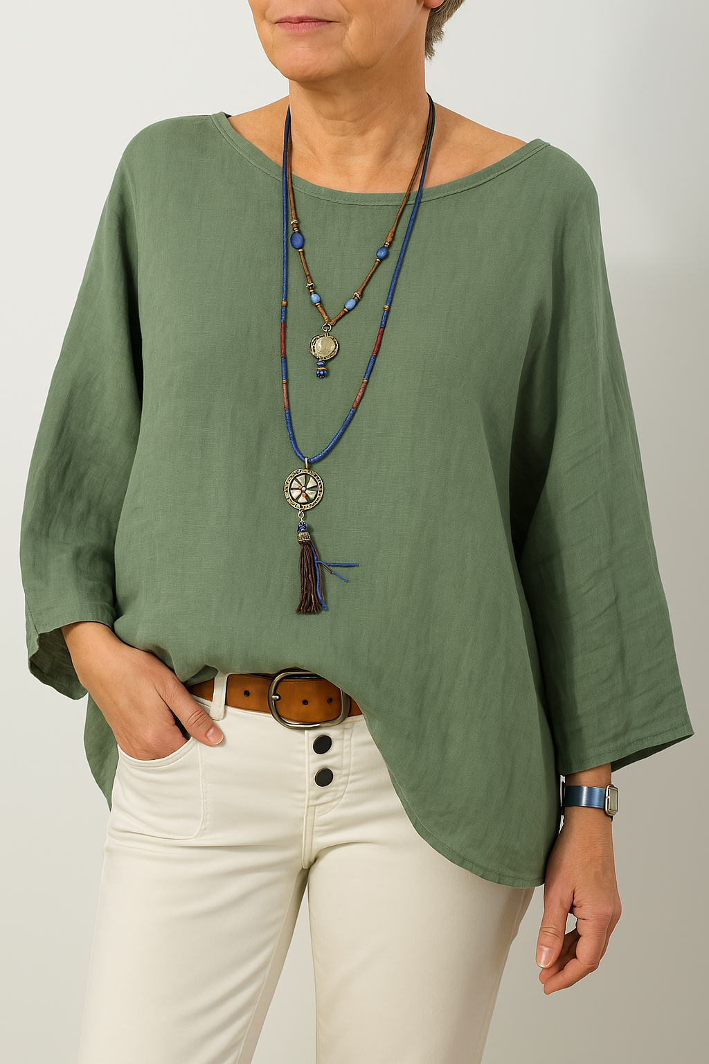 Kalia | Oversized Blouse – Soft, Lightweight & Breezy Fit