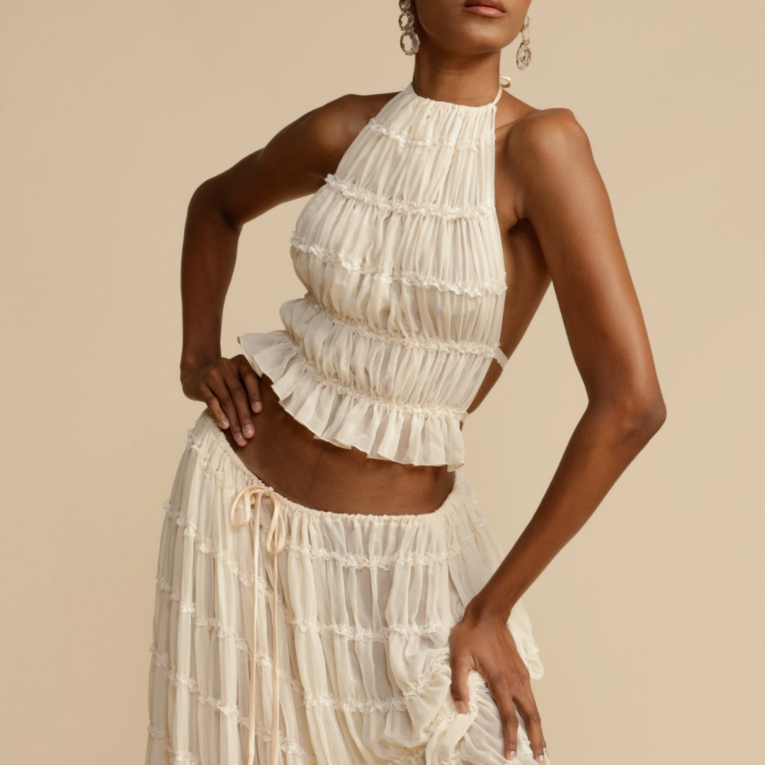 WENDY - Halter Top and Skirt Set