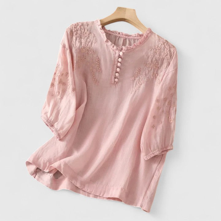 Leni | Elegant Button-Front Blouse