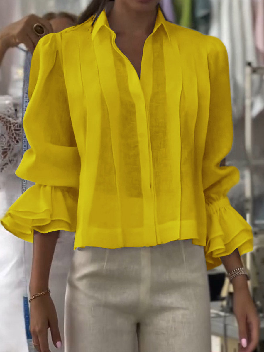 Madeleine | Blouse With Flattering Pleats