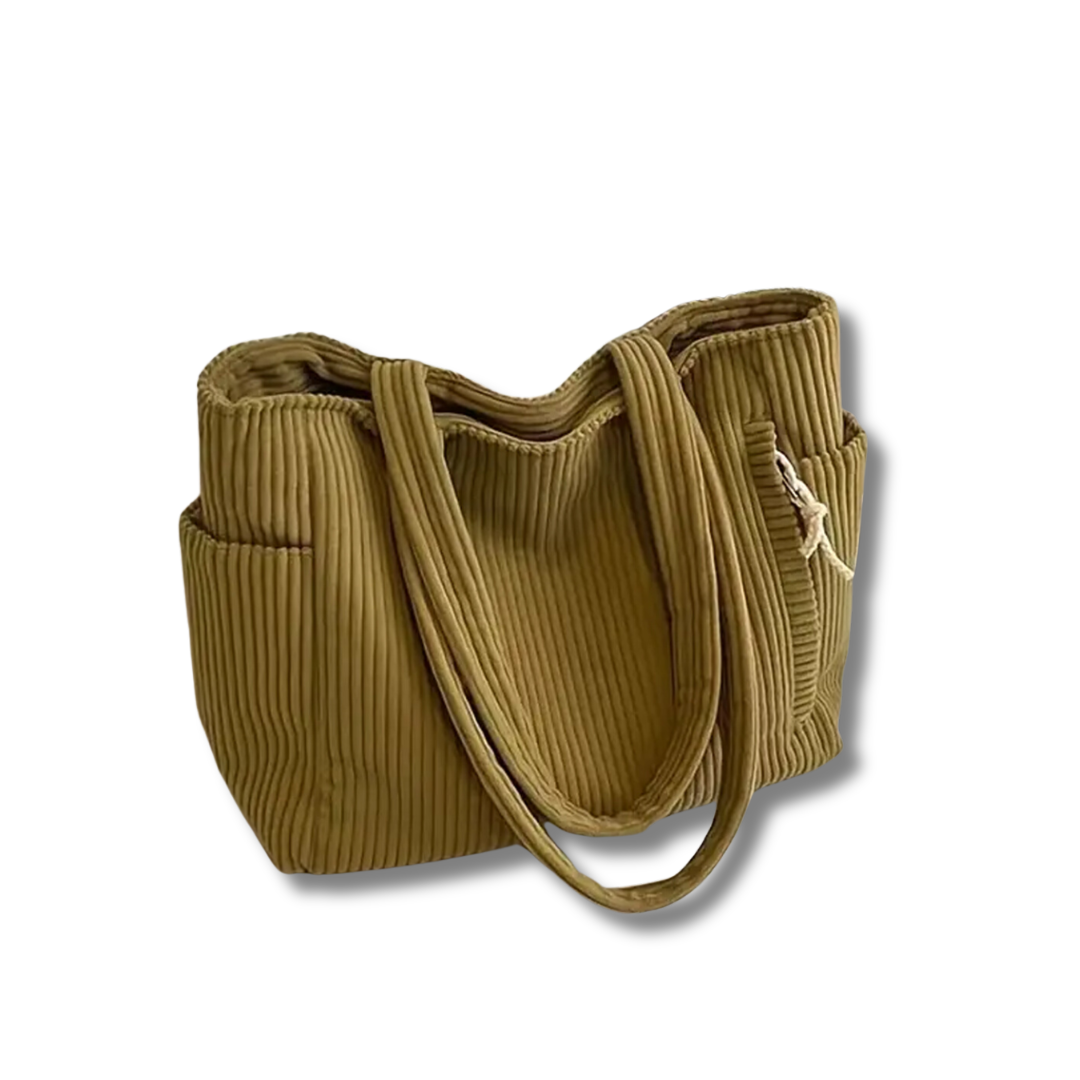 Selina | Ribbed Drawstring Bag
