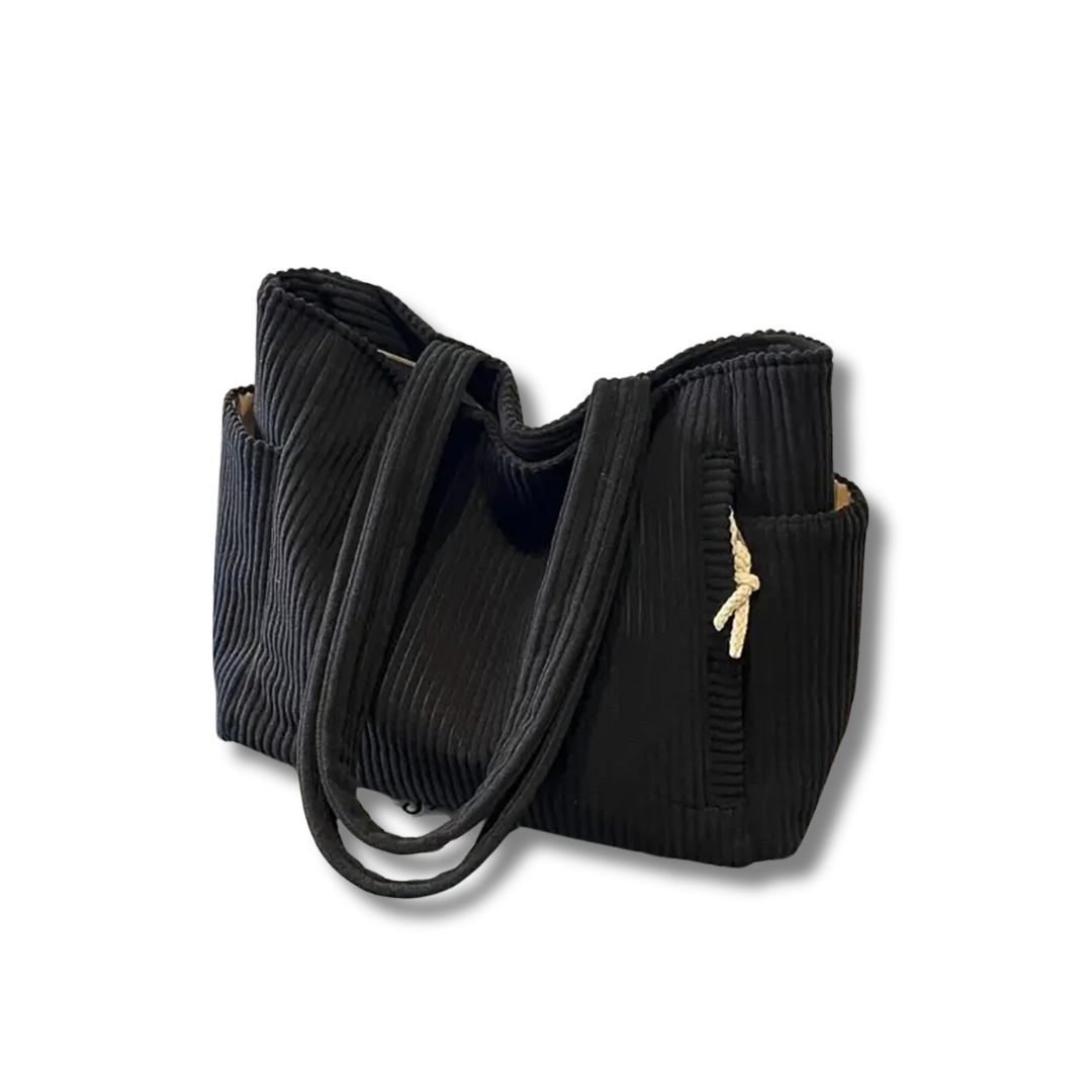 Selina | Ribbed Drawstring Bag