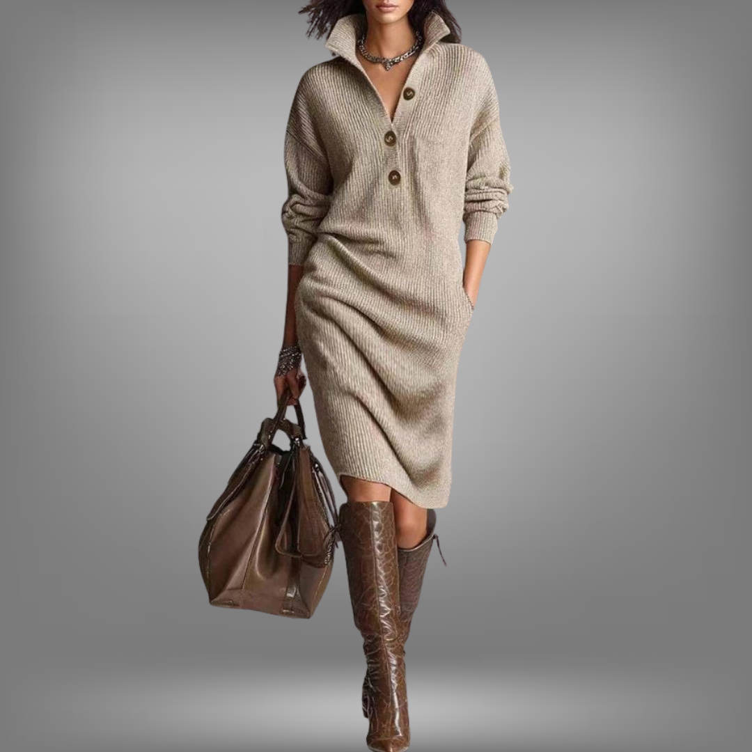 Lunori™ | Jane Warm Knit Dress