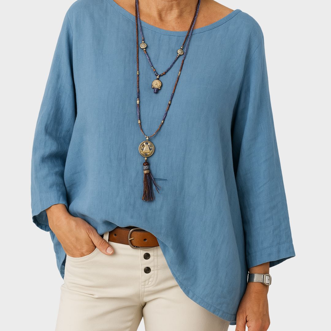 Kalia | Oversized Blouse – Soft, Lightweight & Breezy Fit