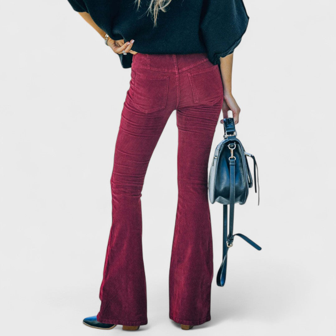 Chalvessa | Flared Elegant Trousers
