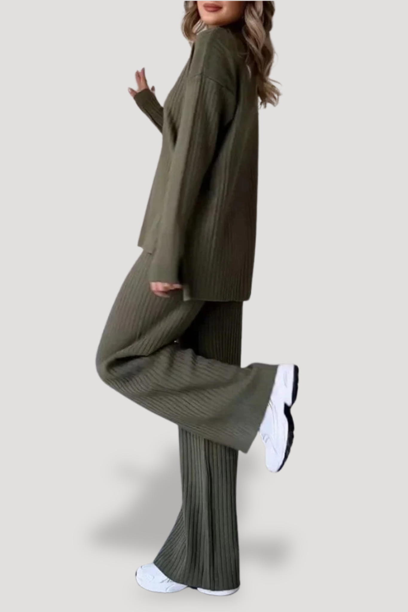 EMBLA - RIBBED ELEGANT TWO-PIECE CLOTHING SET