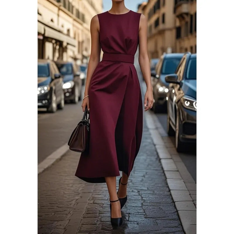 Ryve | Elegant Round Neck Dress
