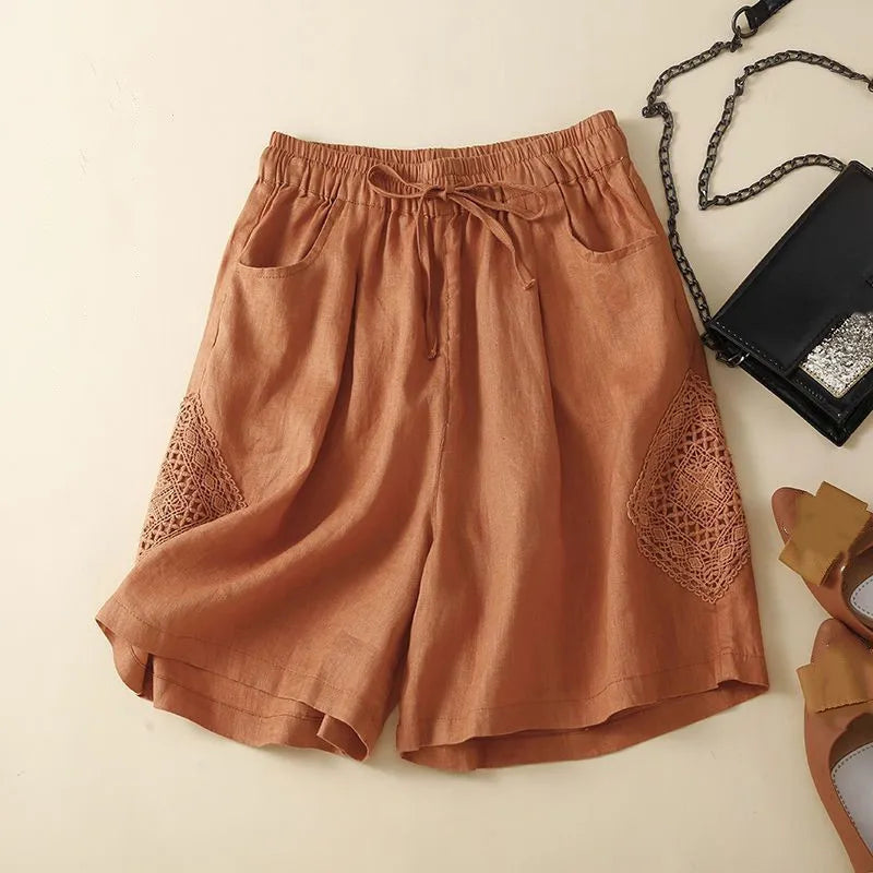 SOFIA CARLOTTA LINEN BERMUDA