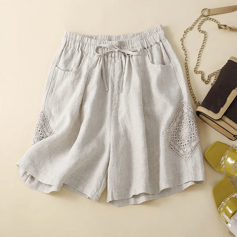 SOFIA CARLOTTA LINEN BERMUDA