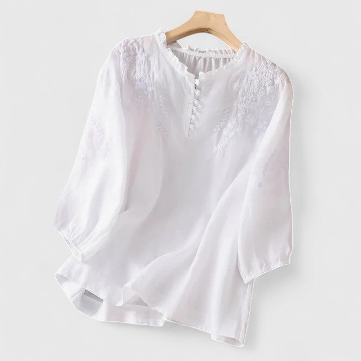 Leni | Elegant Button-Front Blouse