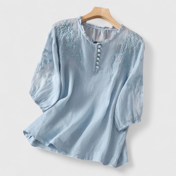 Leni | Elegant Button-Front Blouse