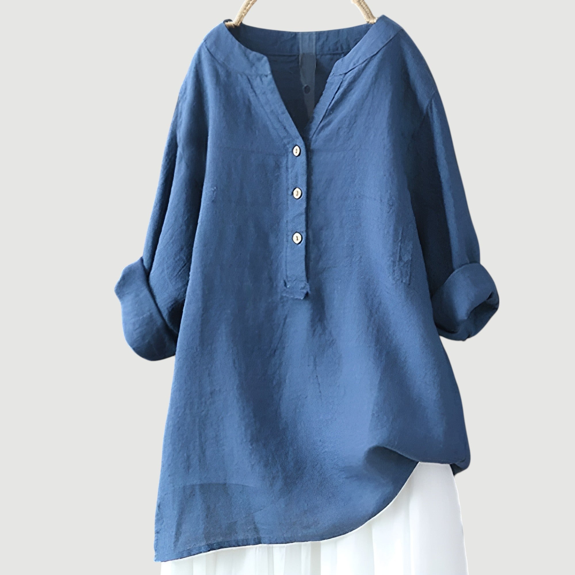 Joy | Lightweight linen blouse with buttons