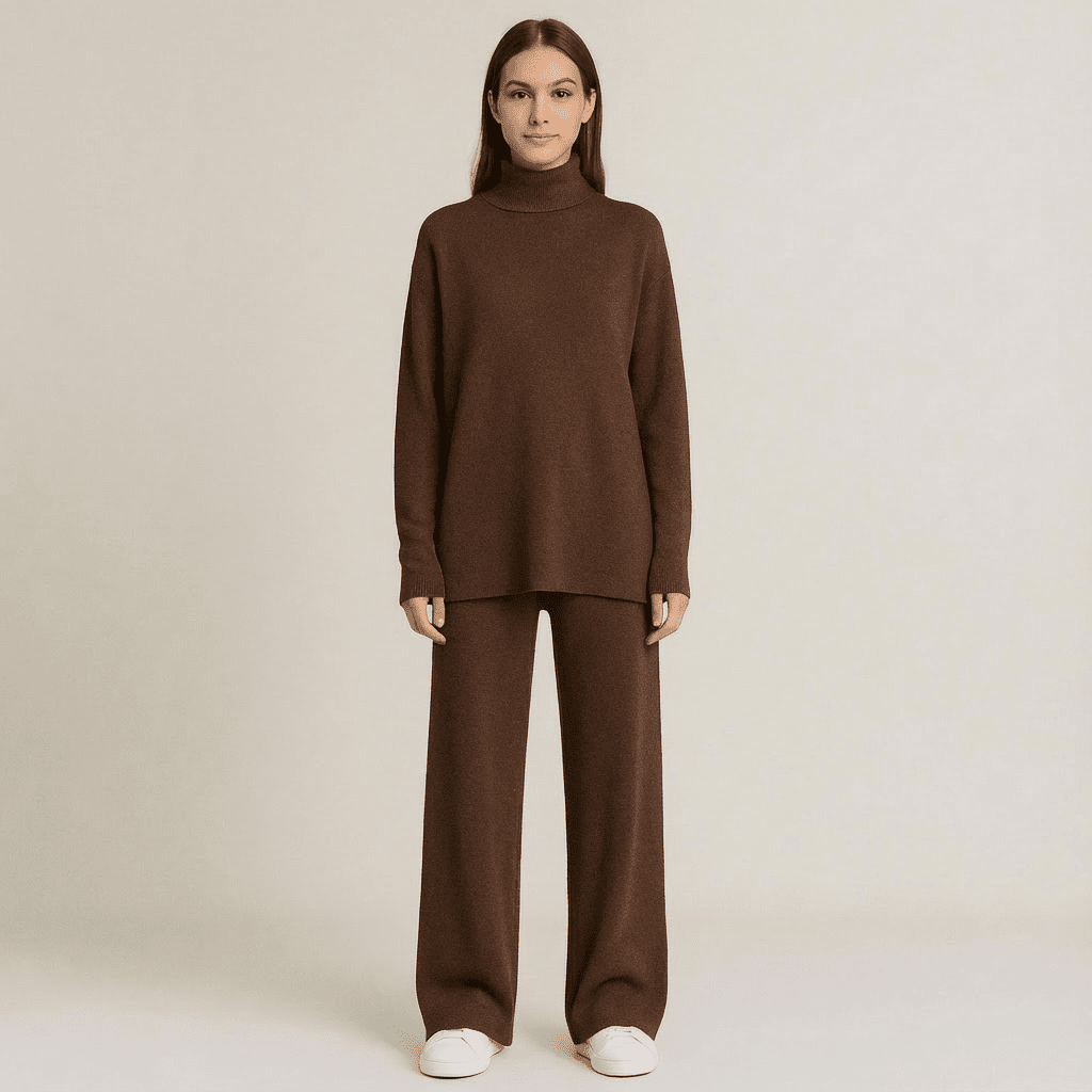 Lov Knit Turtleneck Top & Pants Set